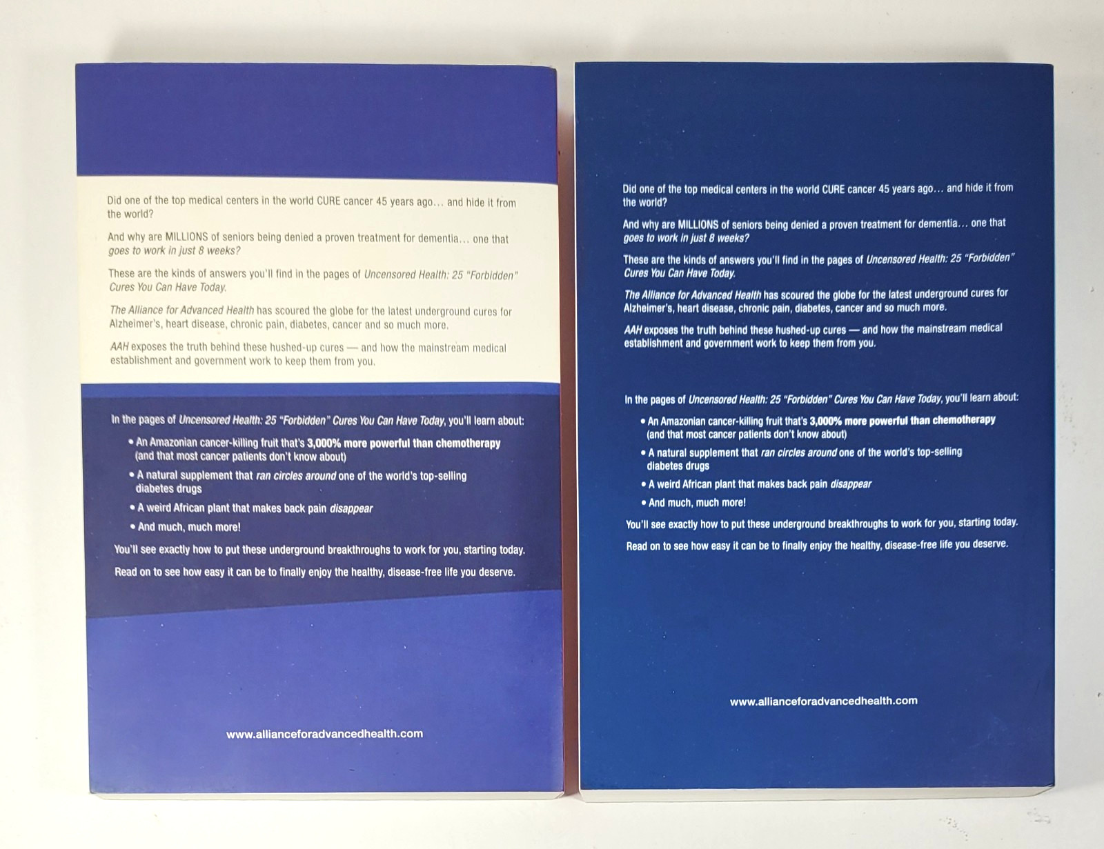 Uncensored Health 25 Forbidden Cures Volumes 1 & 2 Alliance For Advanced Health