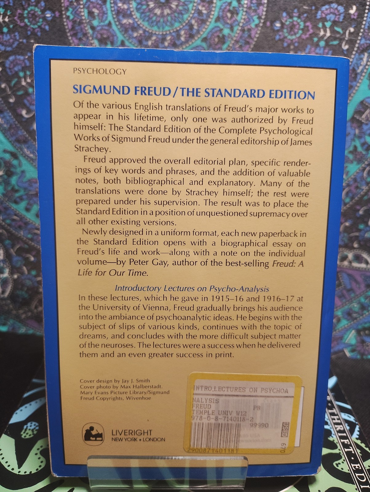INTRODUCTORY LECTURES ON PSYCHO-ANALYSIS, TOTEM AND TABOO SIGMUND FREUD LOT