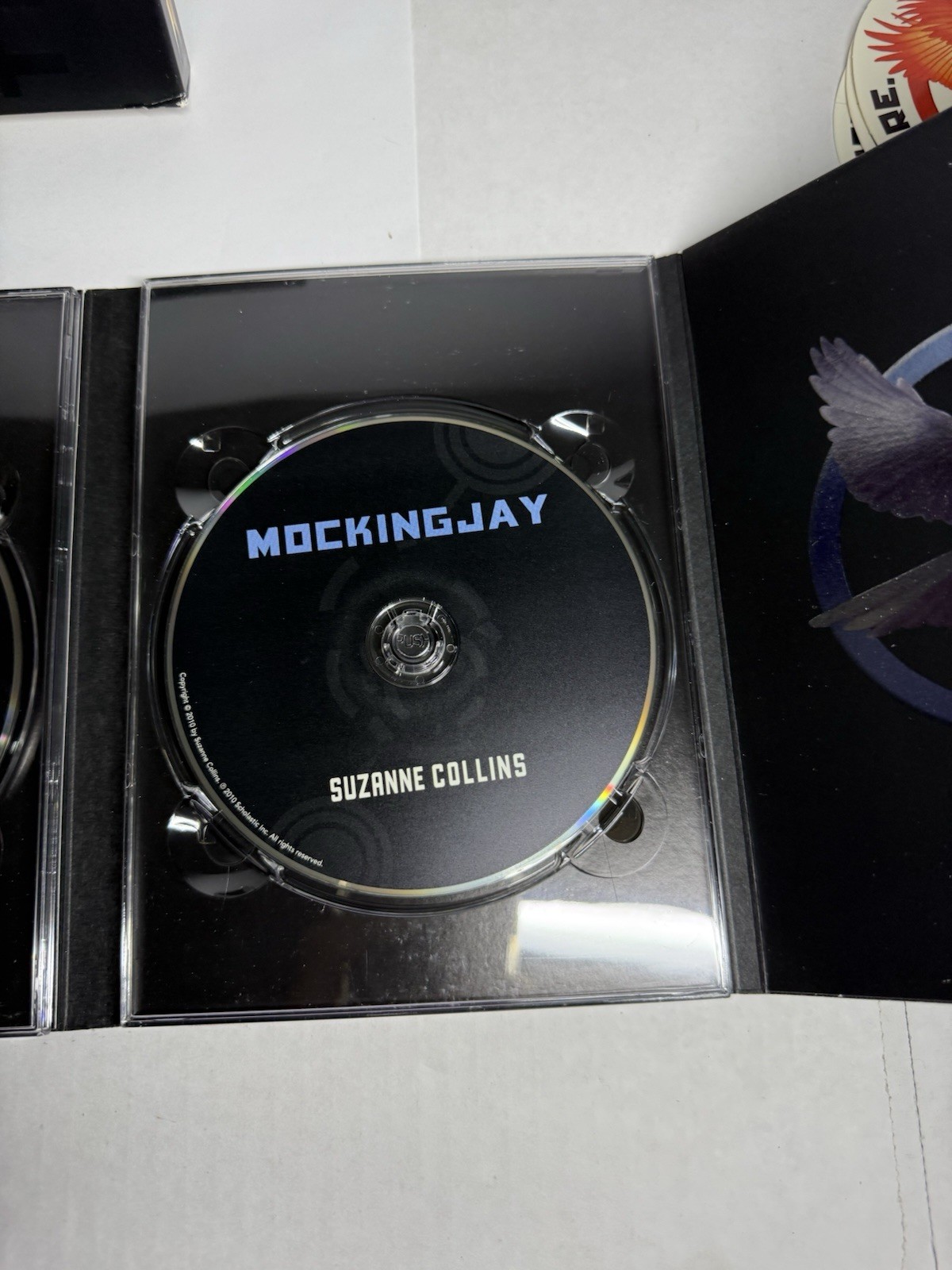 The Hunger Games Trilogy MP3 CDs Boxed Set & Stickers Suzanne Collins Audiobook
