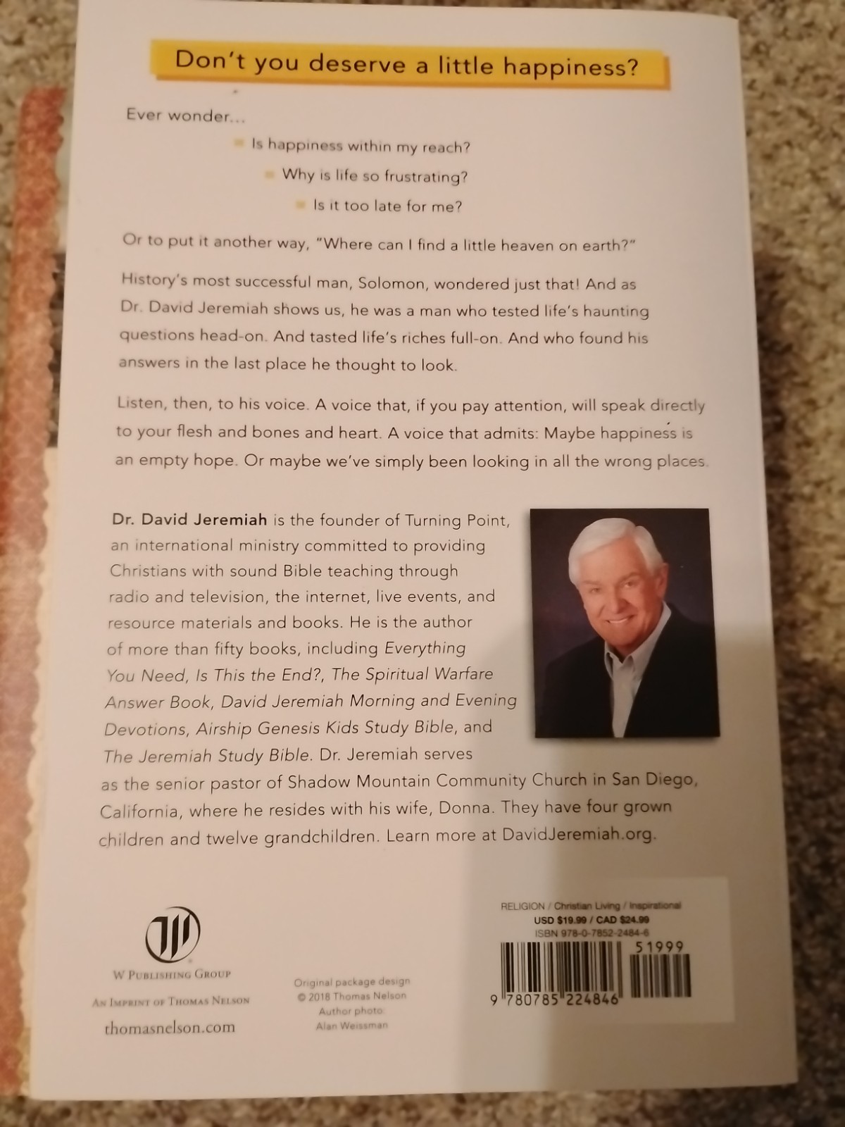 David Jeremiah Lot Giants Happiness Christ Prophecy End Times Revelation Bible