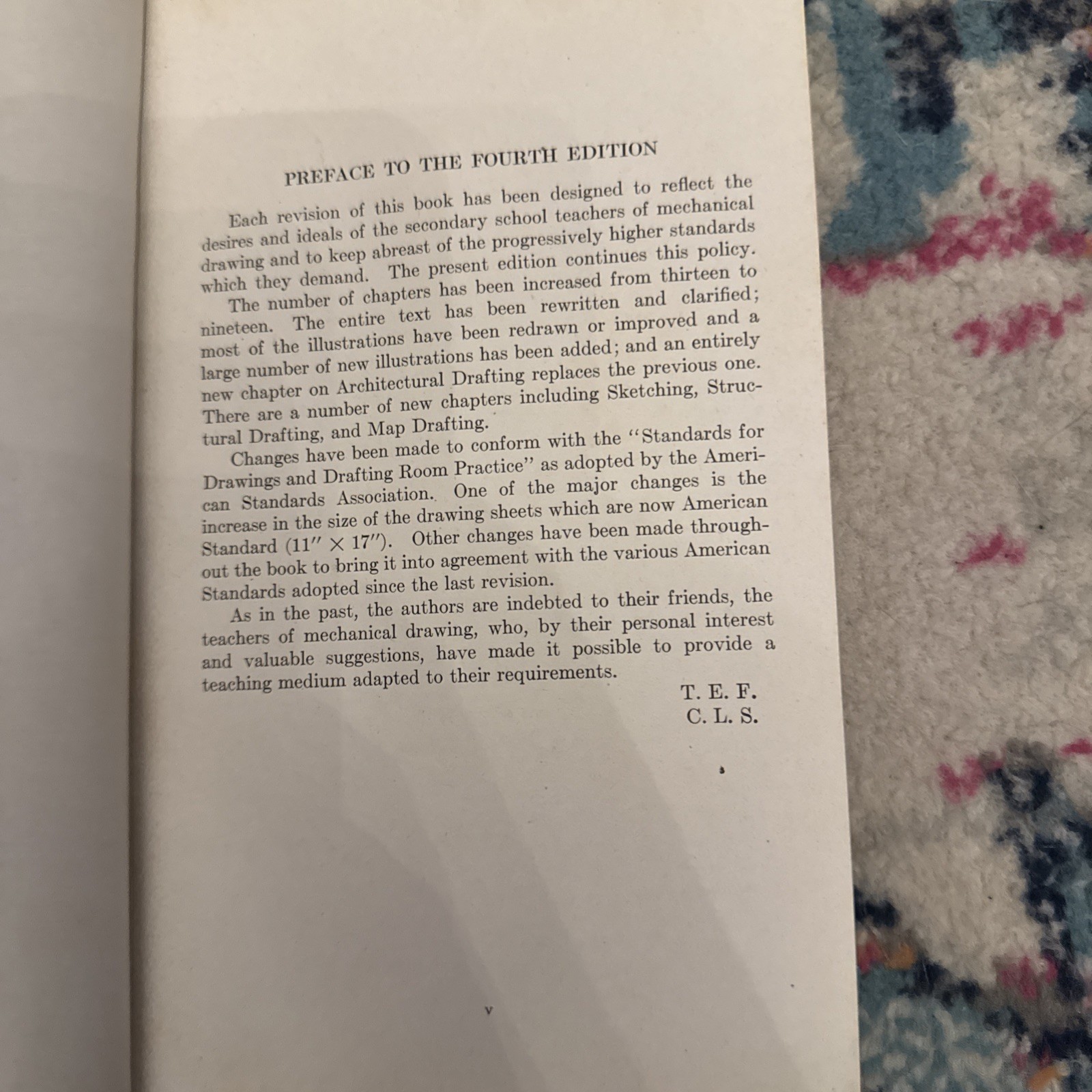 MECHANICAL DRAWING FRENCH AND SVENSEN HARDCOVER 1940