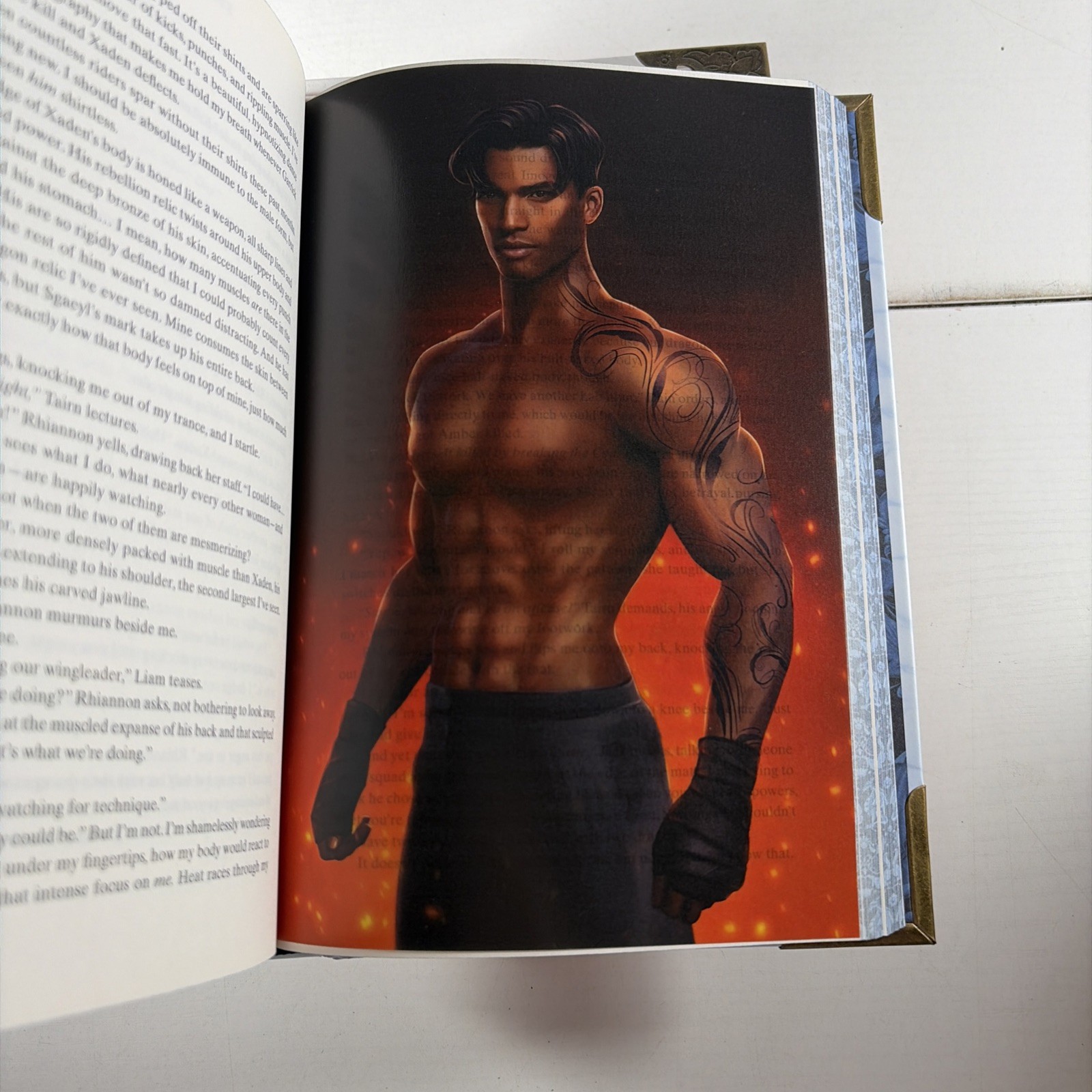 Fourth Wing SIGNED & Iron Flame Bookish Box Luxe Edition Rebecca Yarros Overlays