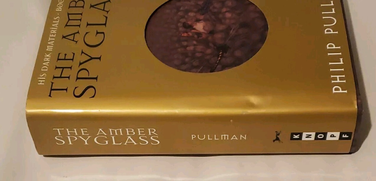 “The Amber Spyglass” 1st First Edition Signed Philip Pullman HC Book 3