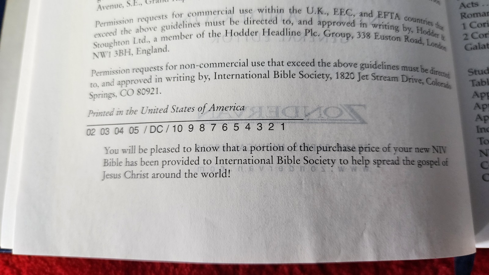 Freedom in Christ Bible New International Version Discovery Zondervan 2001 HB