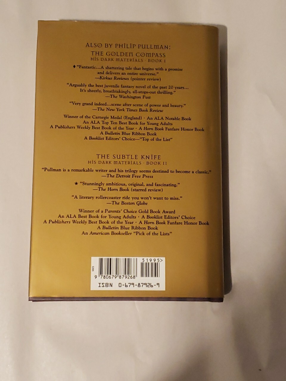 “The Amber Spyglass” 1st First Edition Signed Philip Pullman HC Book 3