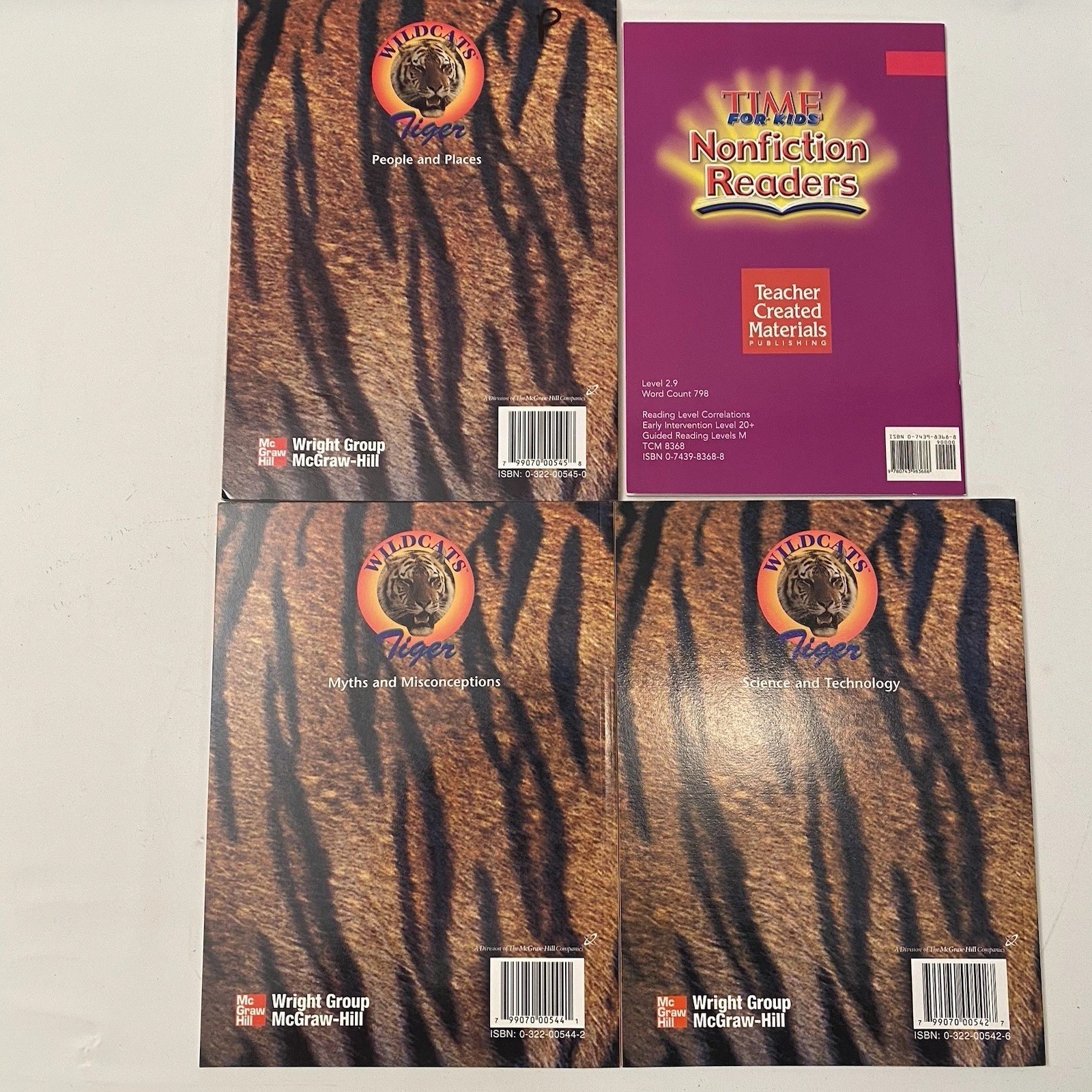Kids Book Lot Of 4 Grade 2-3 Age 7-8 Dinosaur Detective Volcanoes Places MLK