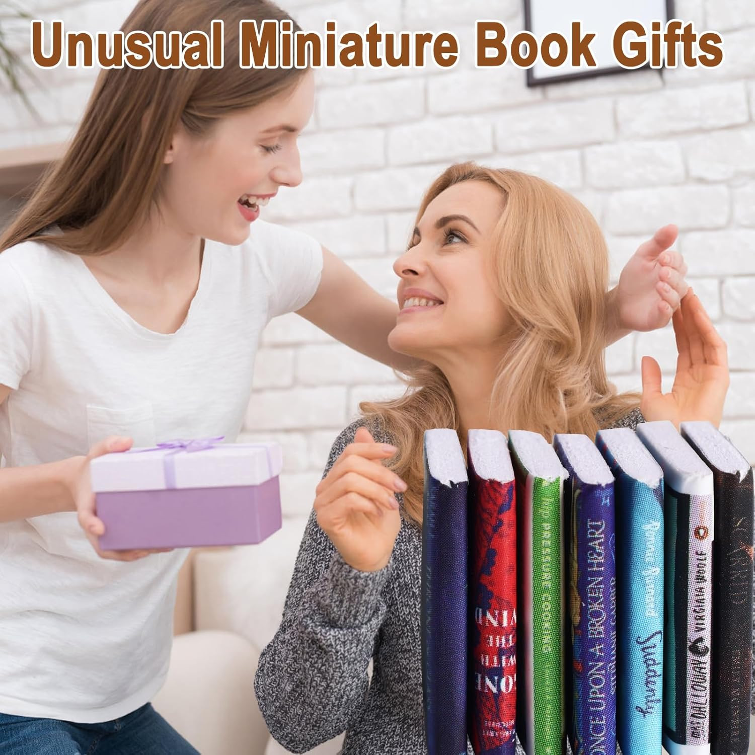 300Pcs Mini Books for Anxiety Bookshelf Tiny Book Fun Mini Brands Book Miniature