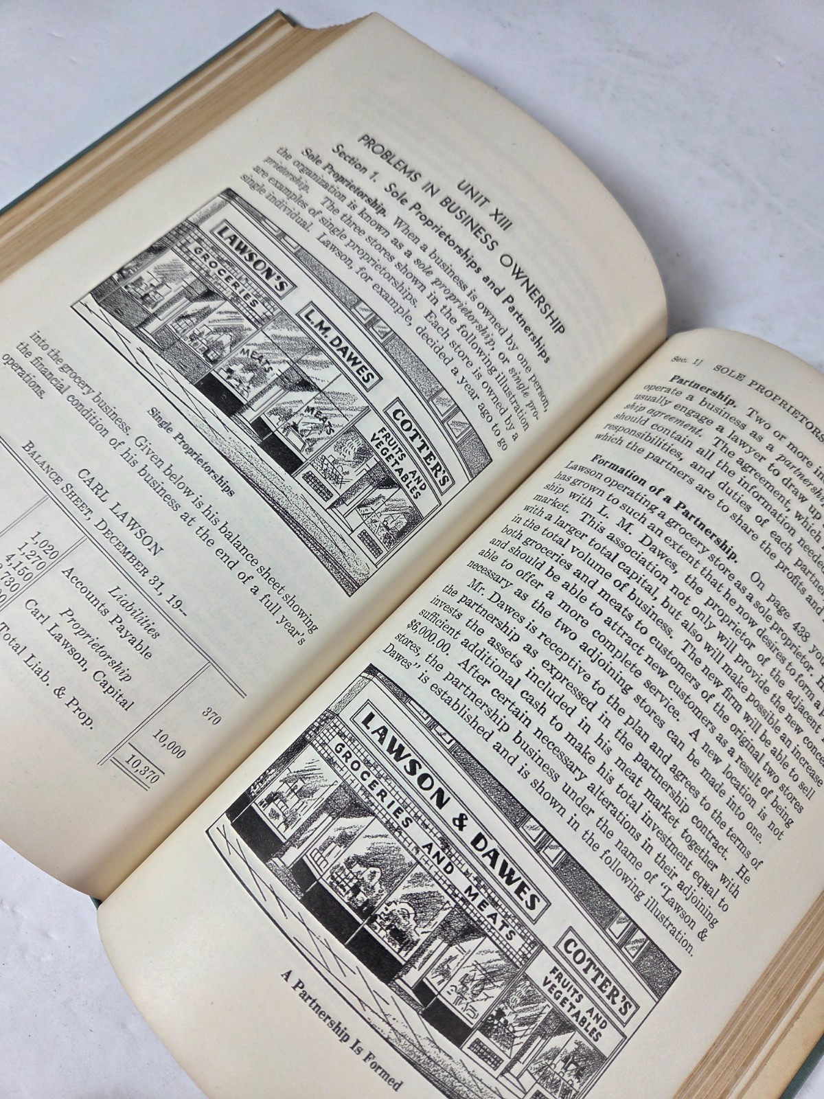 1948 Applied Business Arithmetic Curry Piper School Text Book HC Fifth Edition