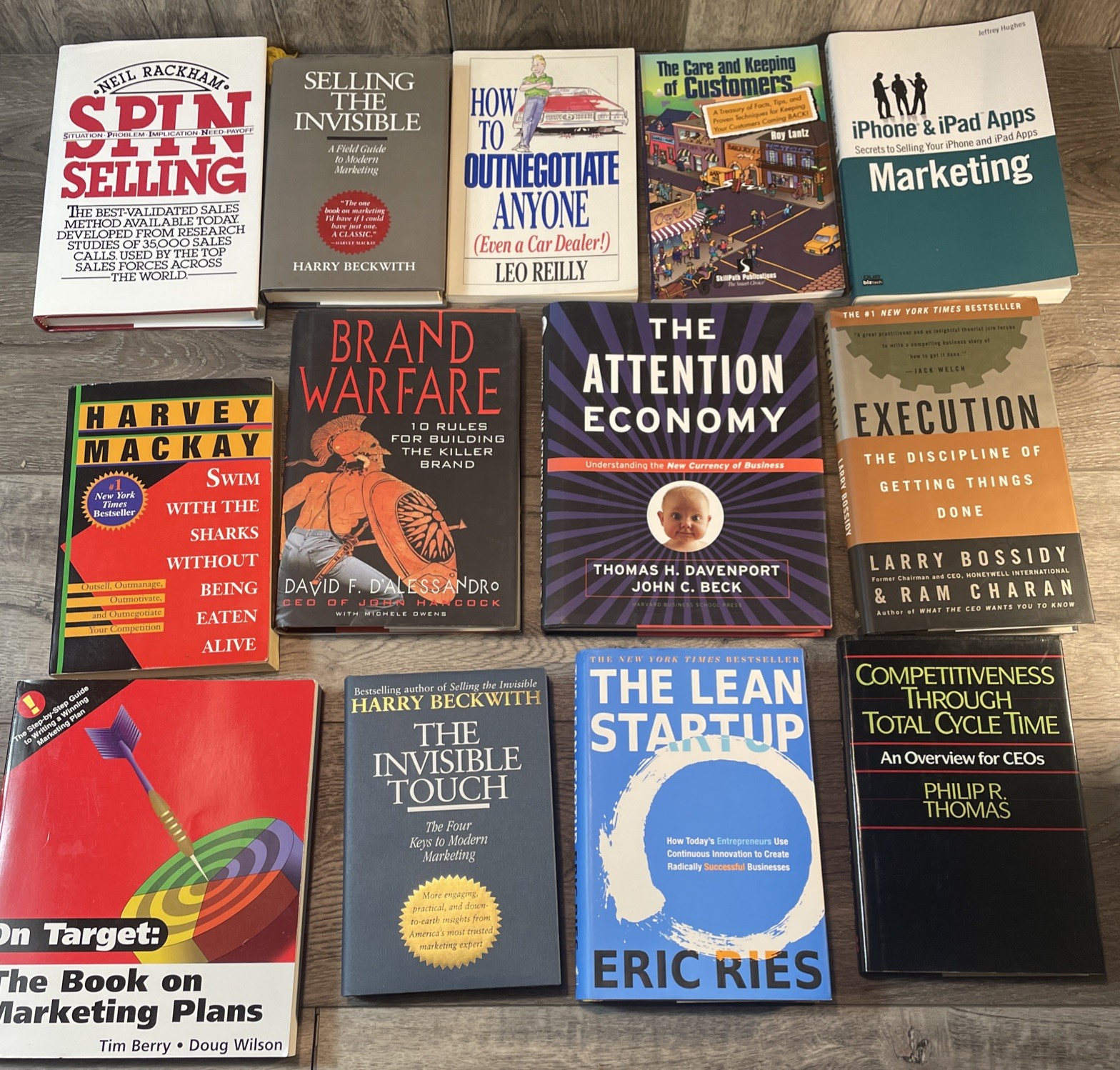 Lot of 13 Sales Marketing CEO Managing Negotiating Management Books Entrepreneur