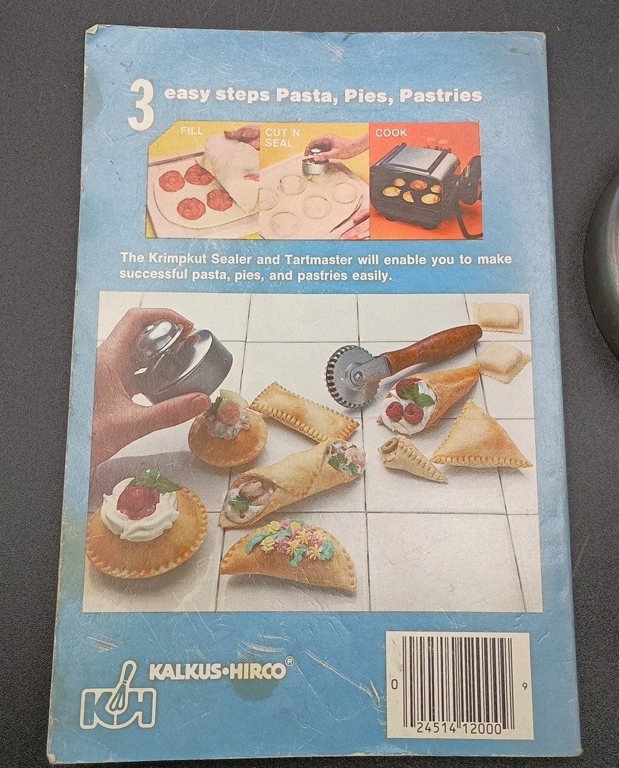 Pasta, Pies, and Pastries Cutters with Recipe Book 1 Tart Master 1 Unbranded