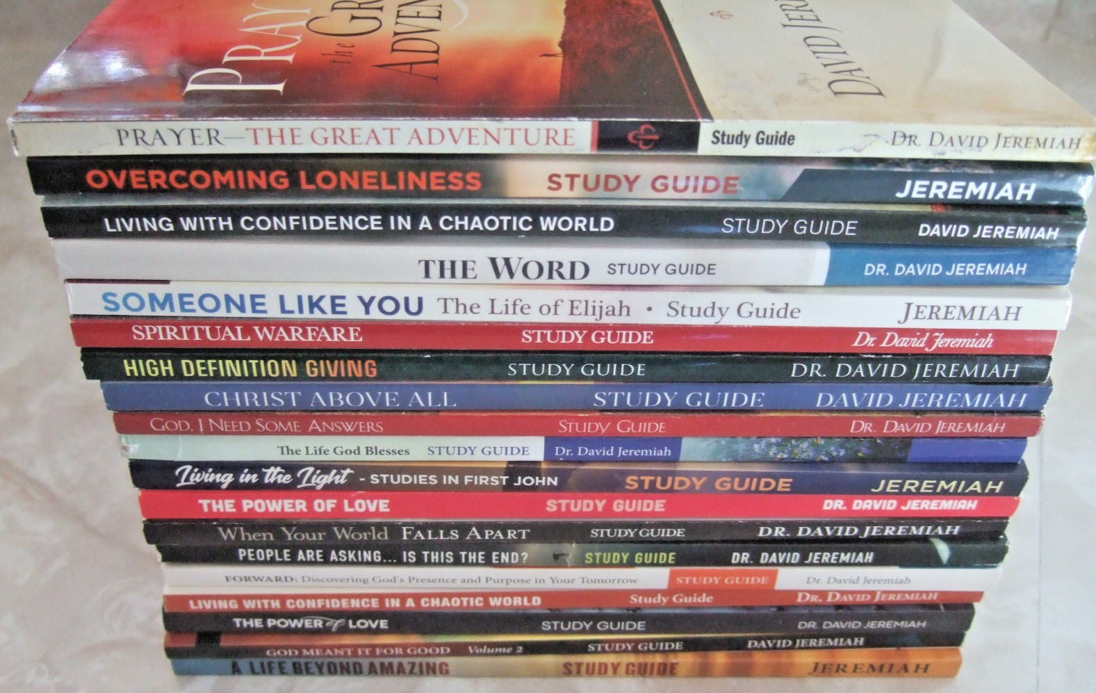 DR. DAVID JEREMIAH CHRISTIAN STUDY GUIDES LOT OF 19 NO DUPLICATES VGC #2