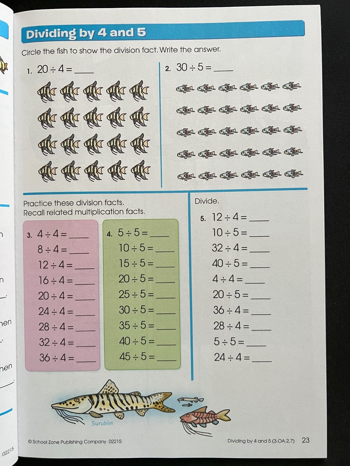 3rd 4th Grade Math Workbooks Multiplication & Division Practice Books Ages 8 10