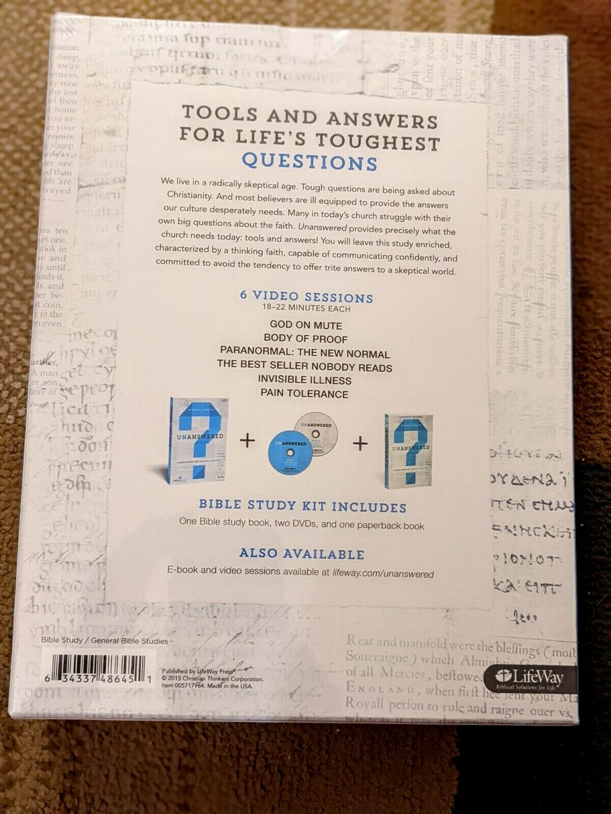 Unanswered-Bible Study Kit: Lasting Answers to Trending Questions by J Johnston