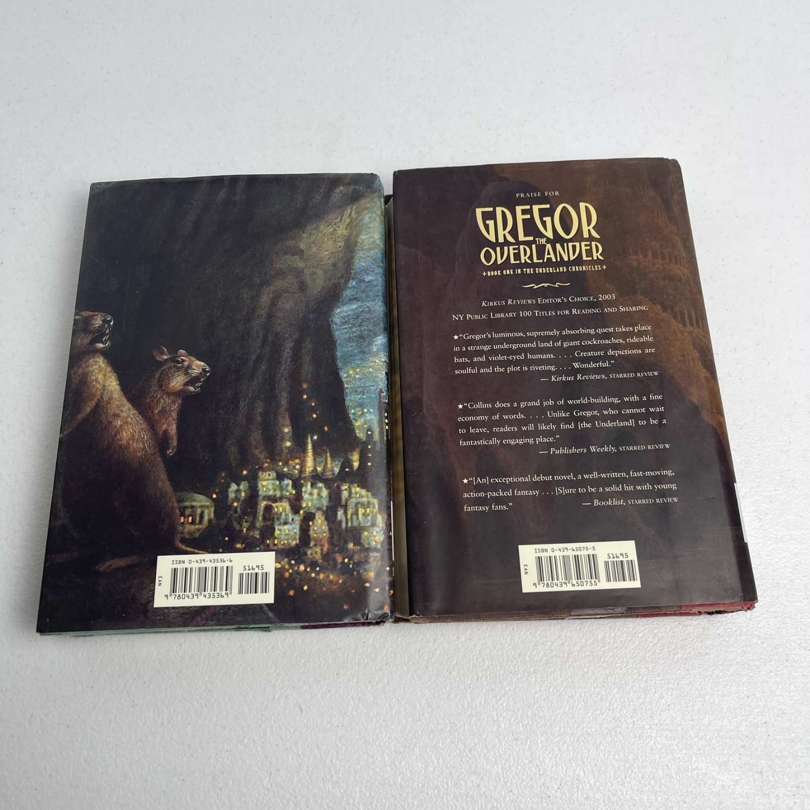 Gregor 2 Book Lot Suzanne Collins HC EX lib