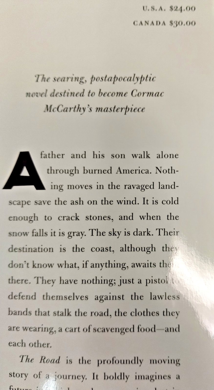 Cormac McCarthy The Road HC/DJ First Edition 2006 Alfred A. Knopf Borzoi