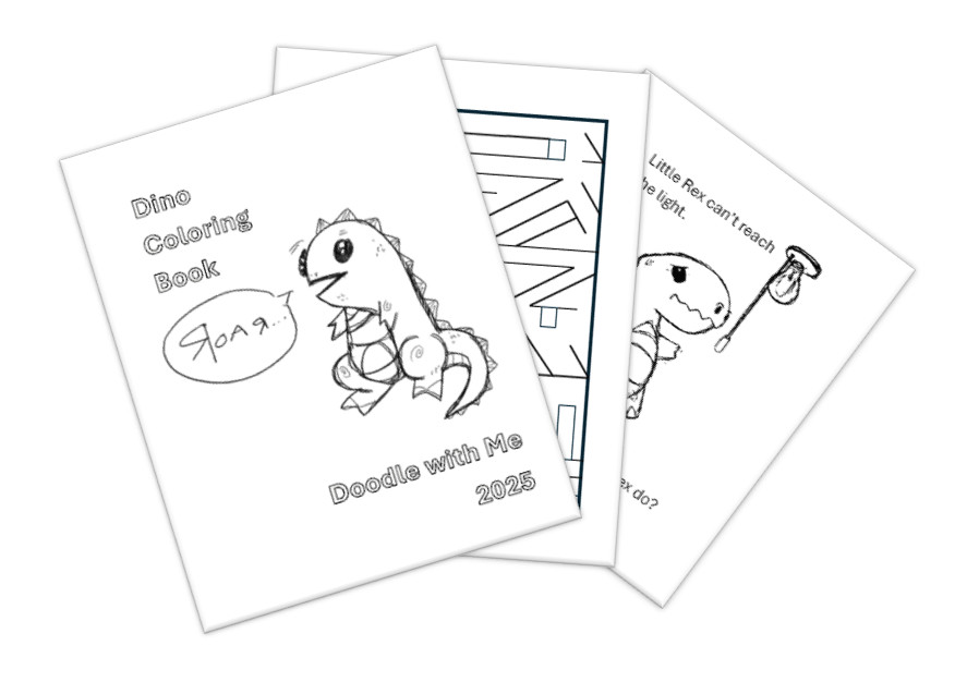 DIGITAL CONTENT- 2025 Merrick Dinosaur 30 Page Activity Book – PRINTING REQUIRED
