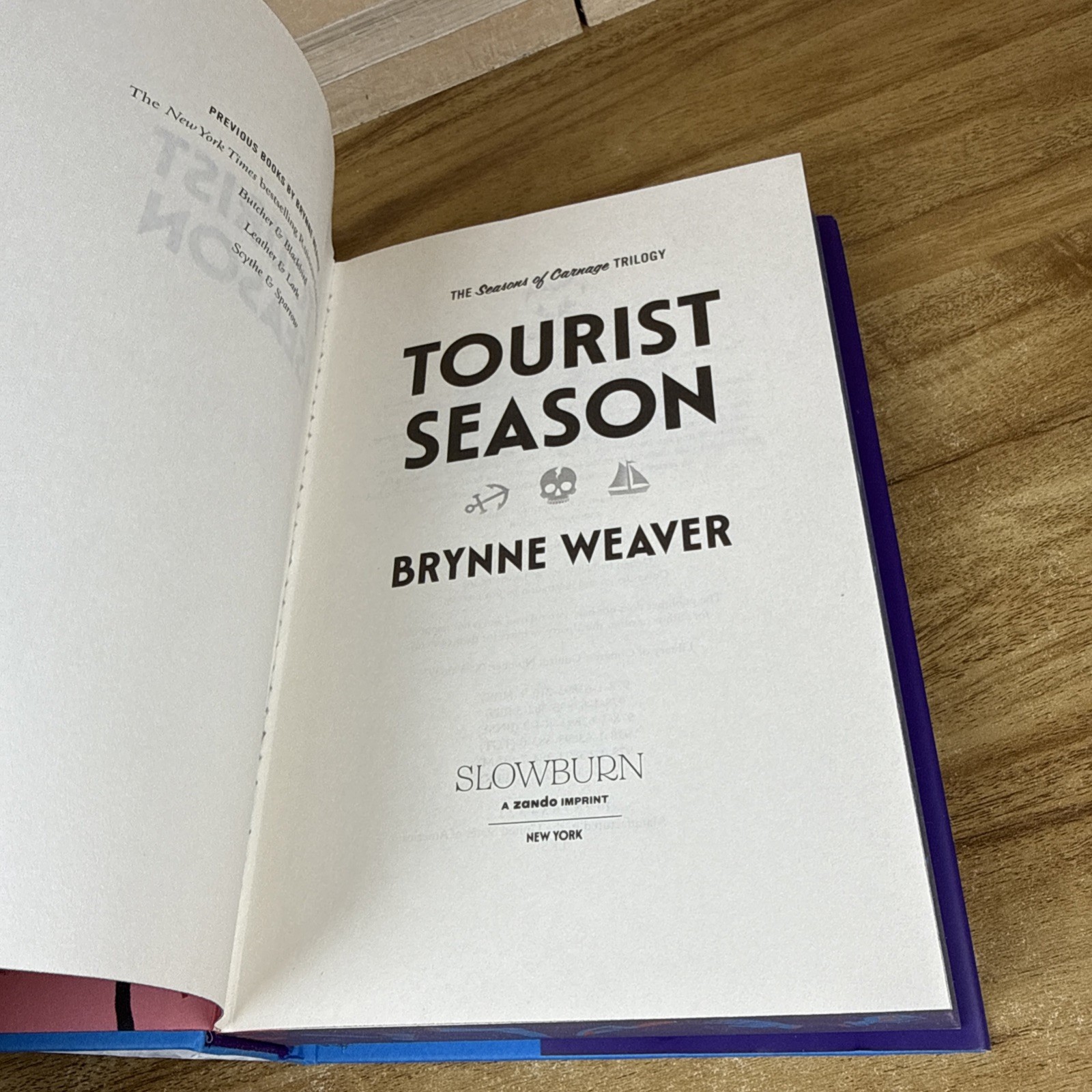 Tourist Season by Brynne Weaver (B&N Exclusive Edition) – Hardcover Painted Edge