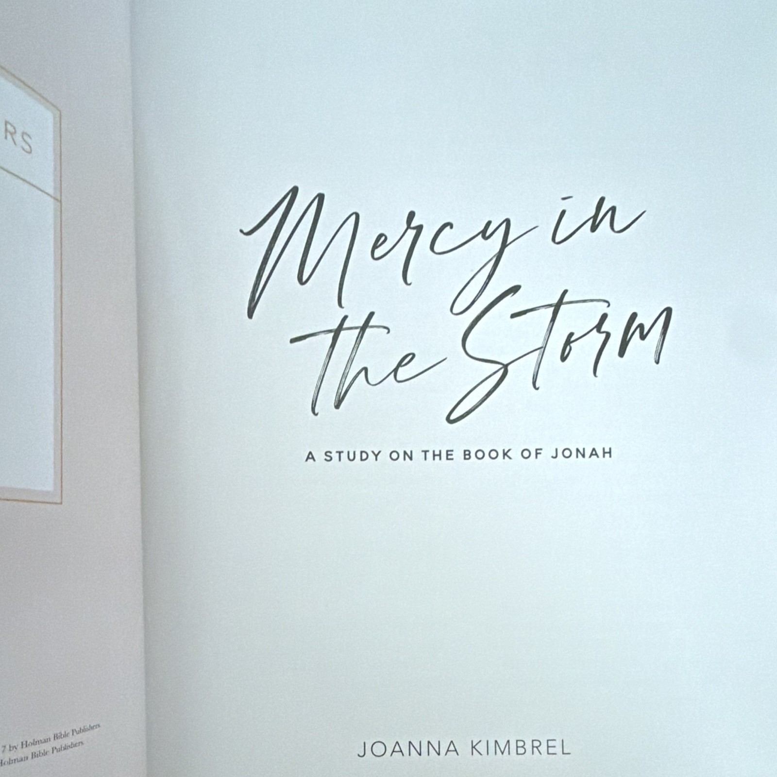 The Daily Grace Co. Mercy in the Storm Joanna Kimbrel PB Bible Study Jonah