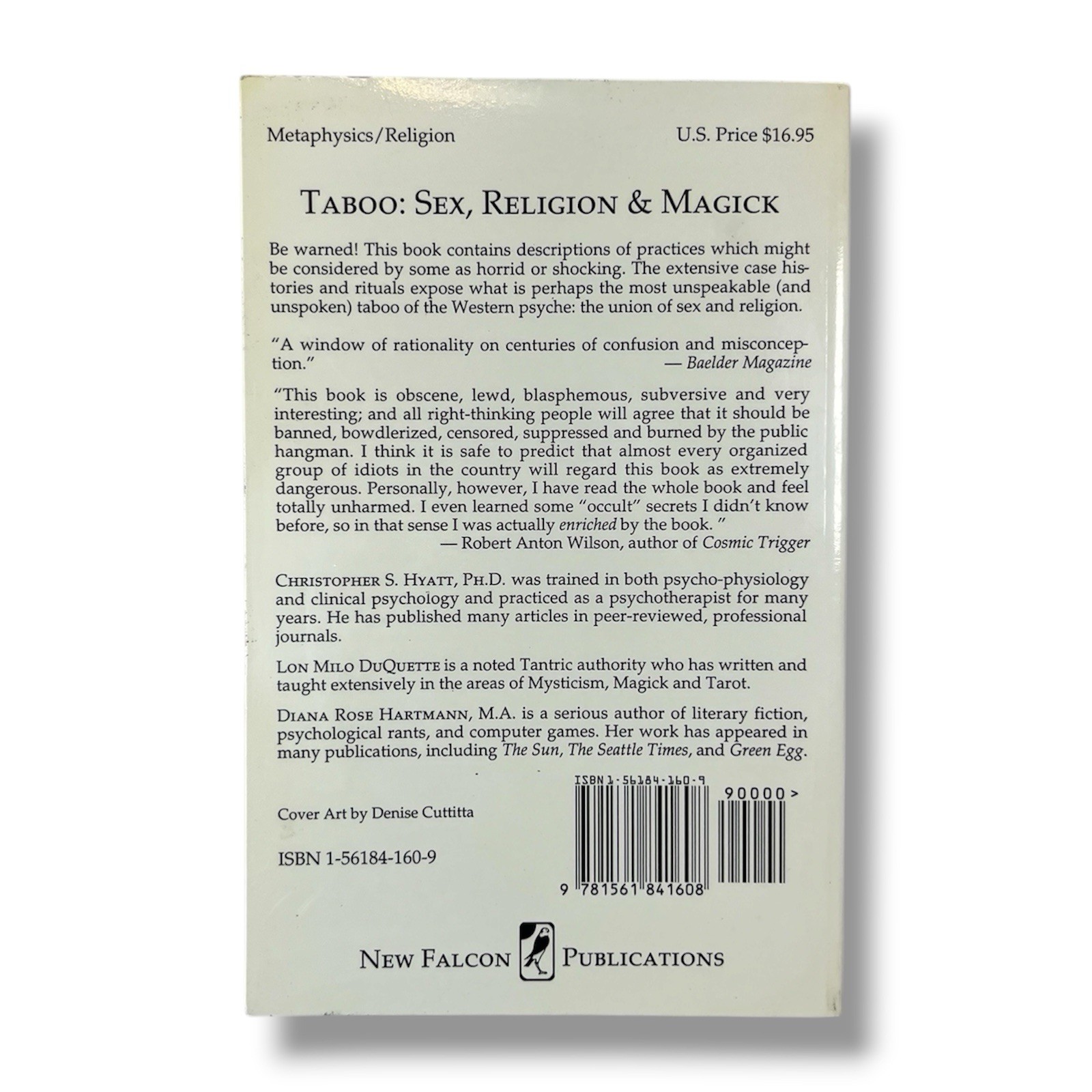 Taboo: Sex, Religion and Magick Paperback by Christopher S Hyatt