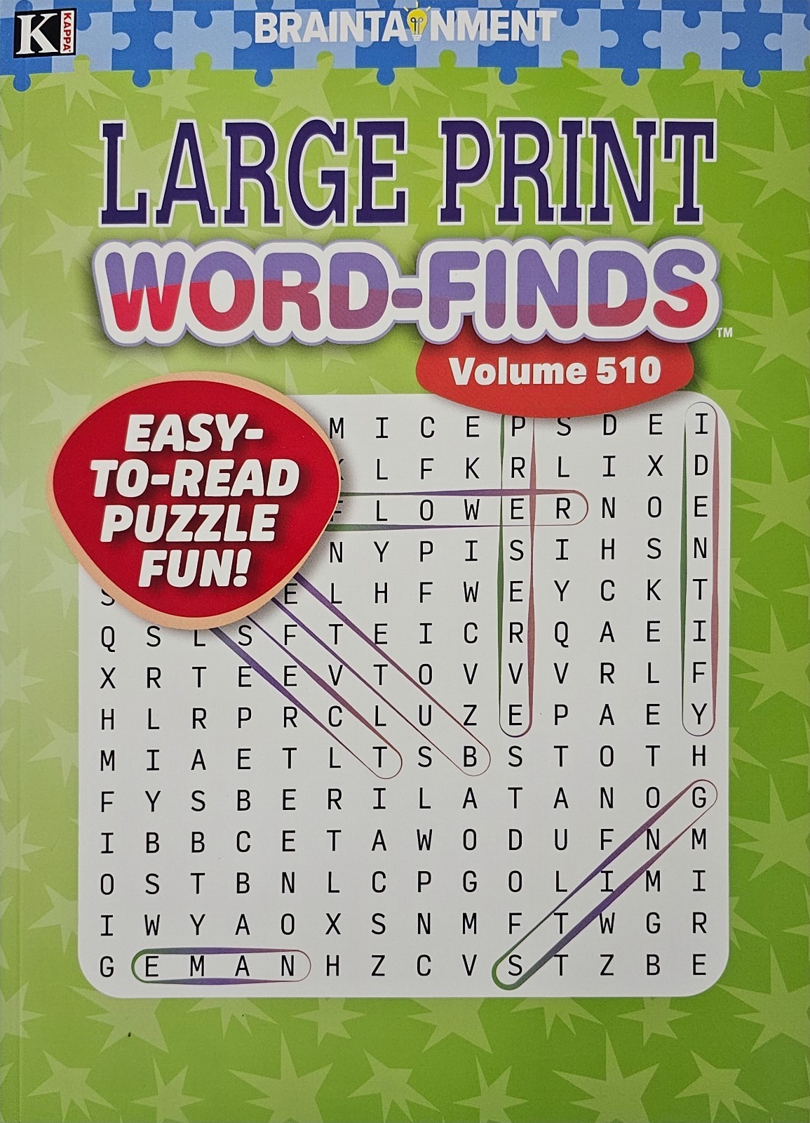 4 New Large Print Word-Finds Puzzle Books Kappa Games Vol #509-512~ Search,Hunt