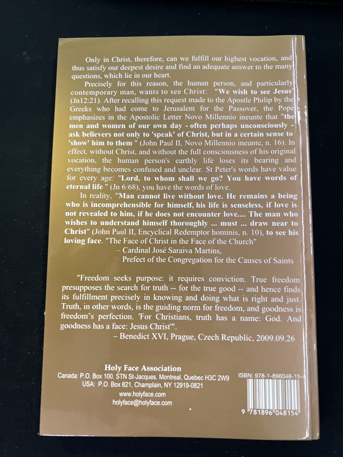 The Holy Face of Jesus Christ (Discovery, Journey, Destination) – GOOD A1