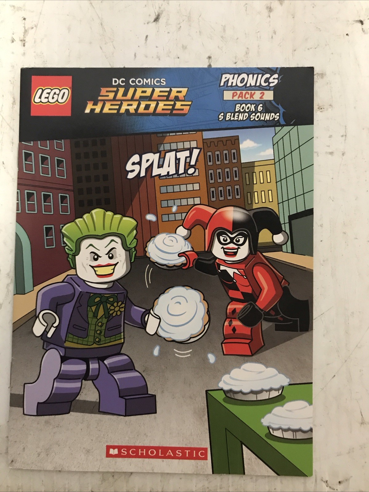 Lot Of 11 Scholastic Lego DC Phonics Pack 2 #1,2,3,4,5,6,7,8,10, WORKBOOK 1&2
