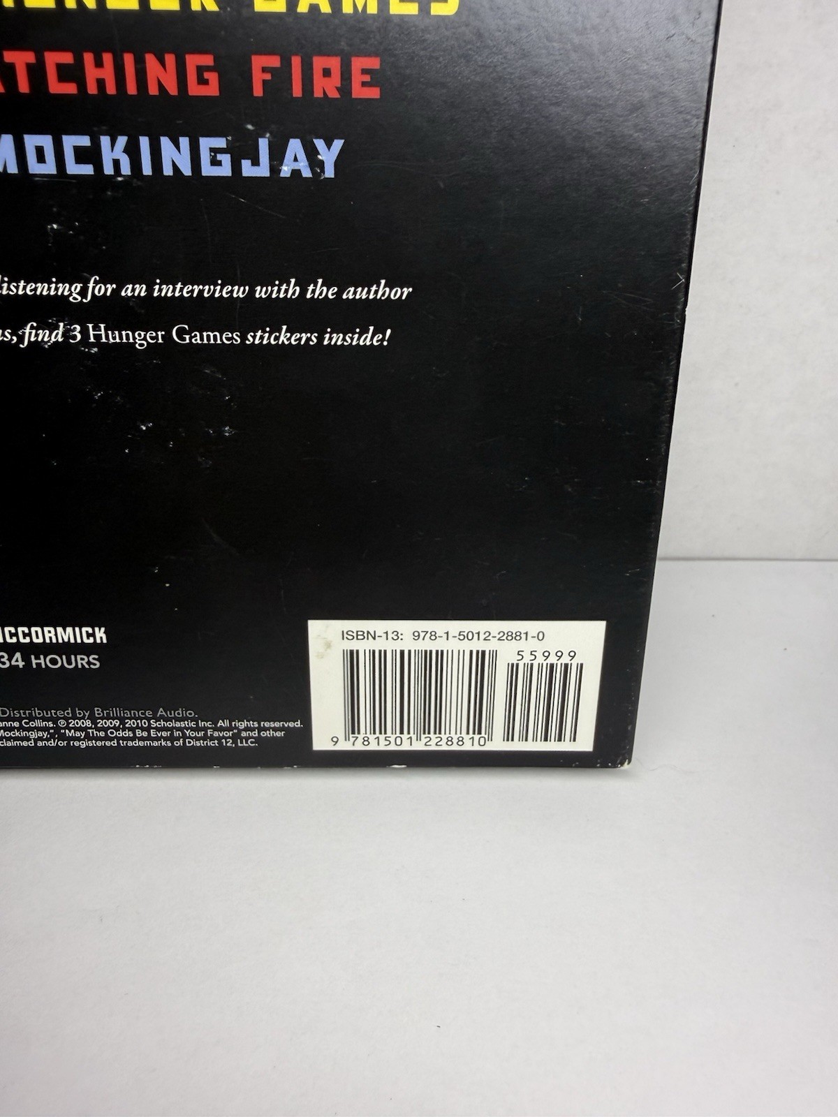 The Hunger Games Trilogy MP3 CDs Boxed Set & Stickers Suzanne Collins Audiobook