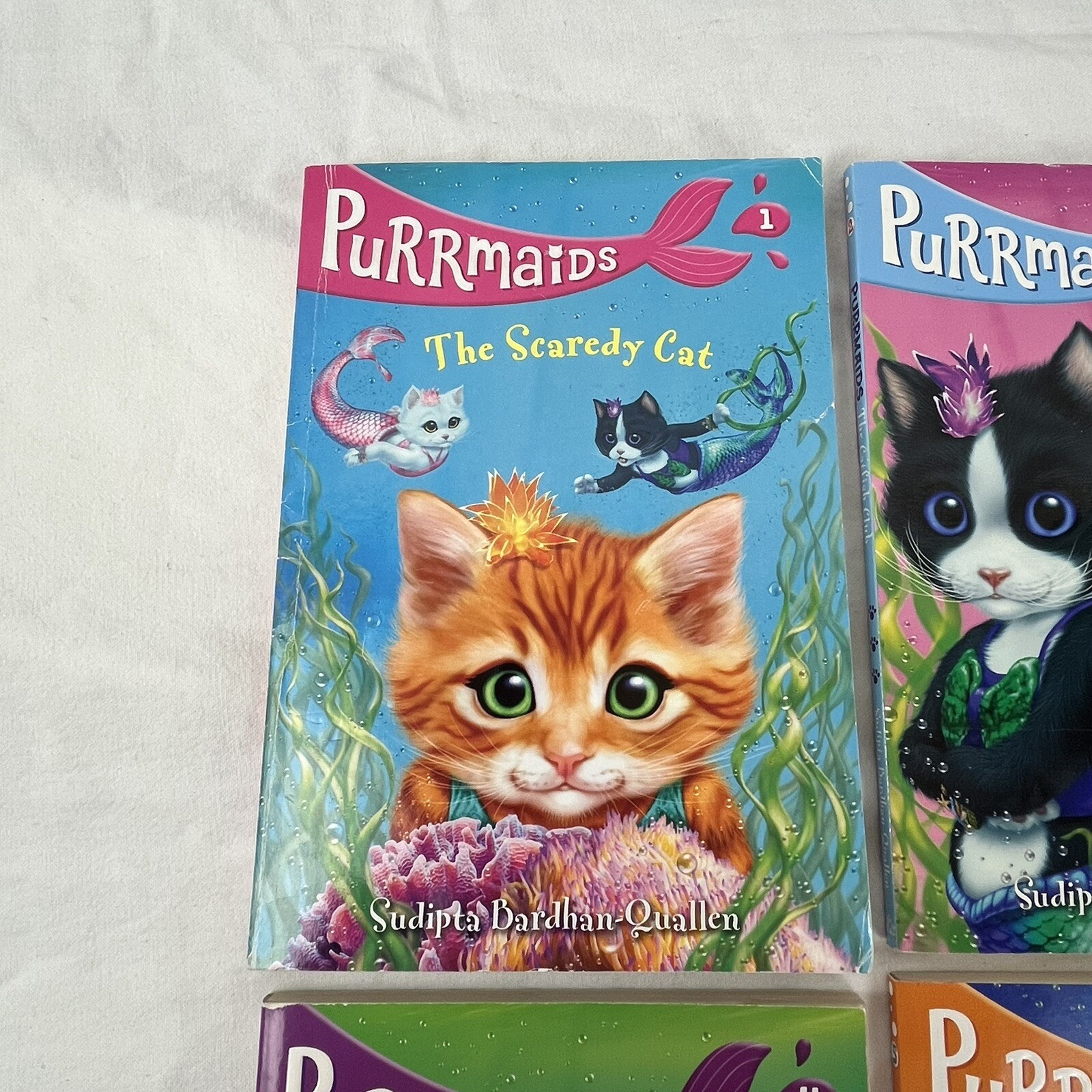 Purrmaids Books 1,2,3,4,5,8 Kitten Stories Ages 6-9