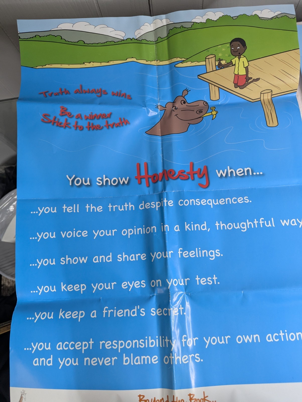 Home School Teachers Cloud 9 world character book HONESTY K-1st grade poster kit