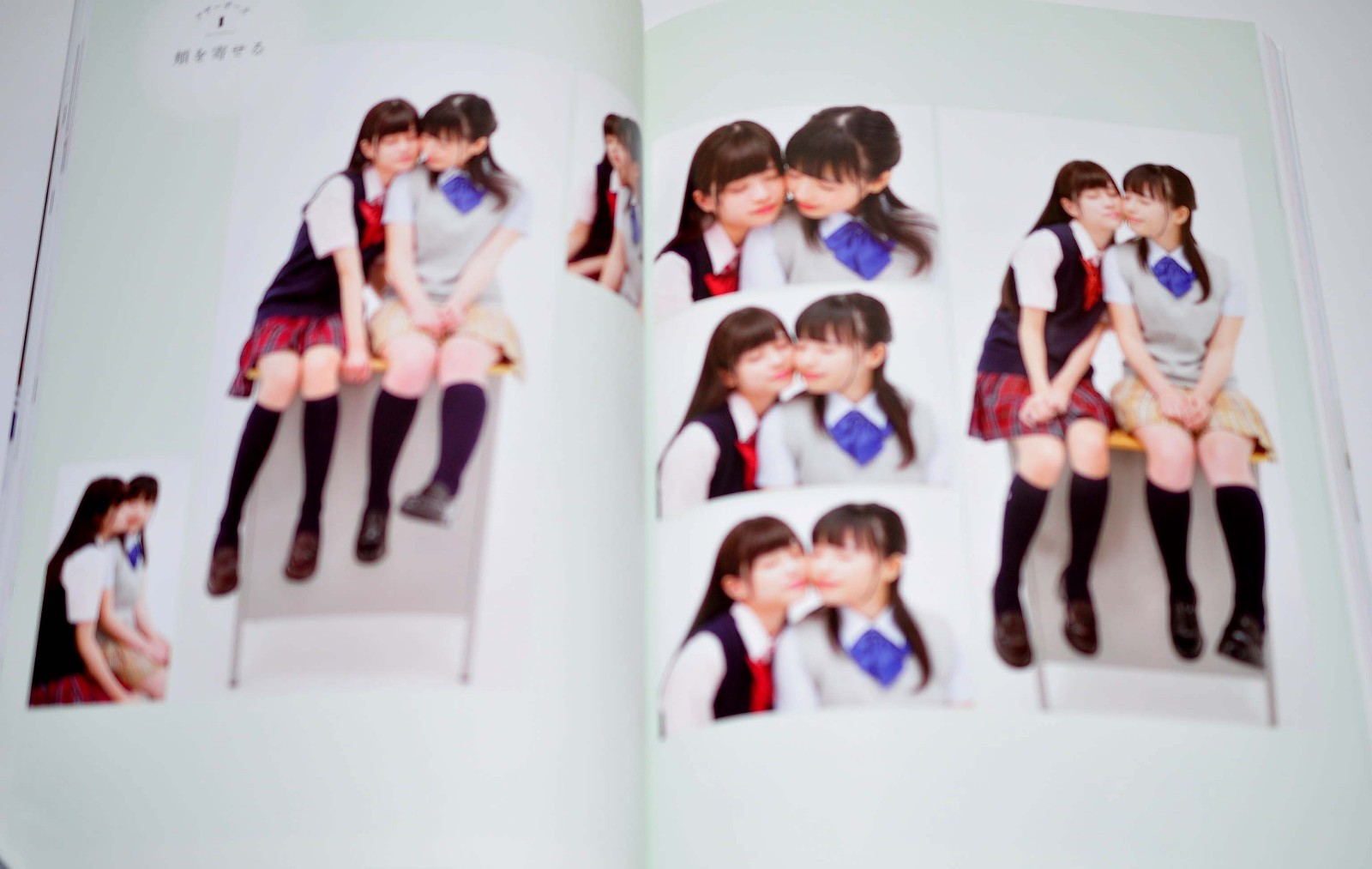 A collection of poses for drawing two people attracted to each other in the Yuri