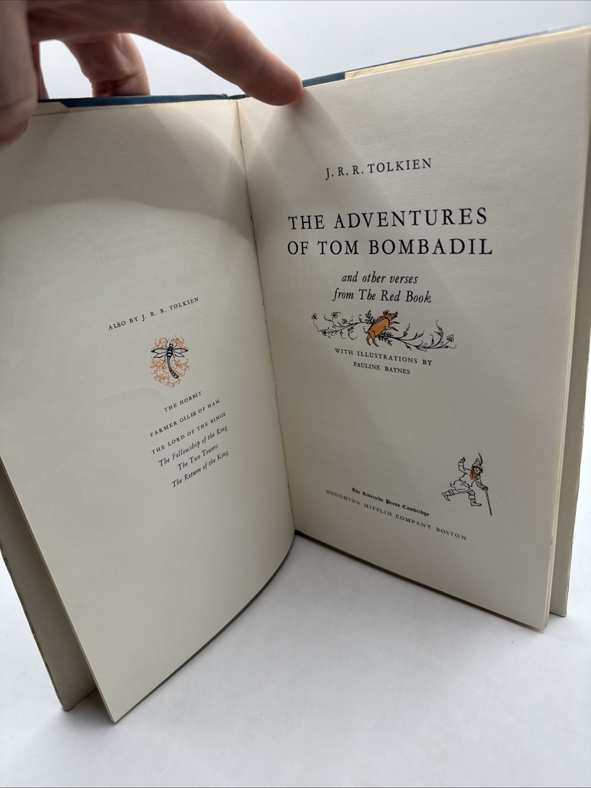 J.R.R Tolkien The Adventures of Tom Bombadil 1974 1st/6th HC/DJ Pauline Baynes