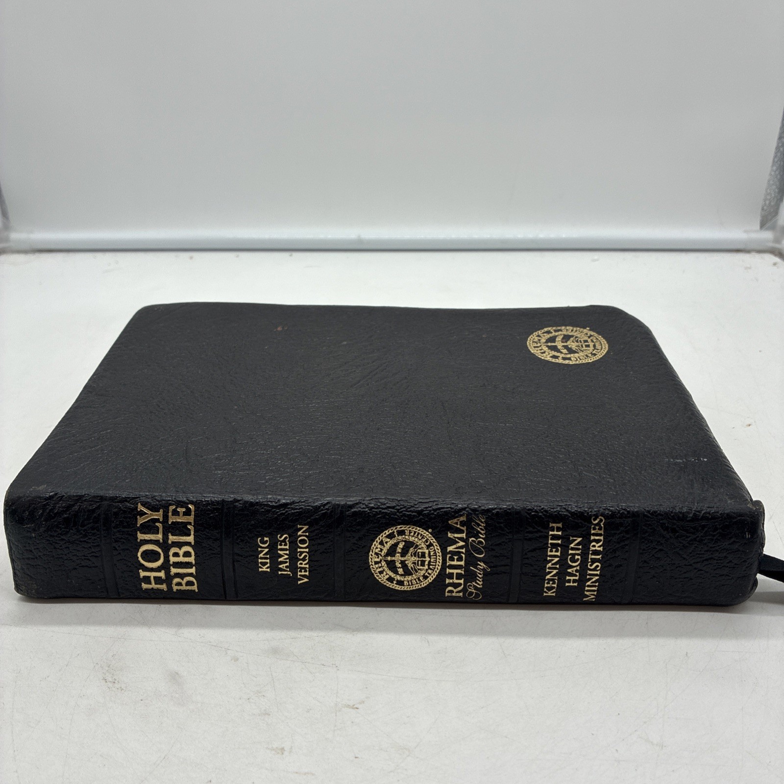 KJV Rhema Study Bible Kenneth Hagin Calfskin Leather King James Red Letter 1985