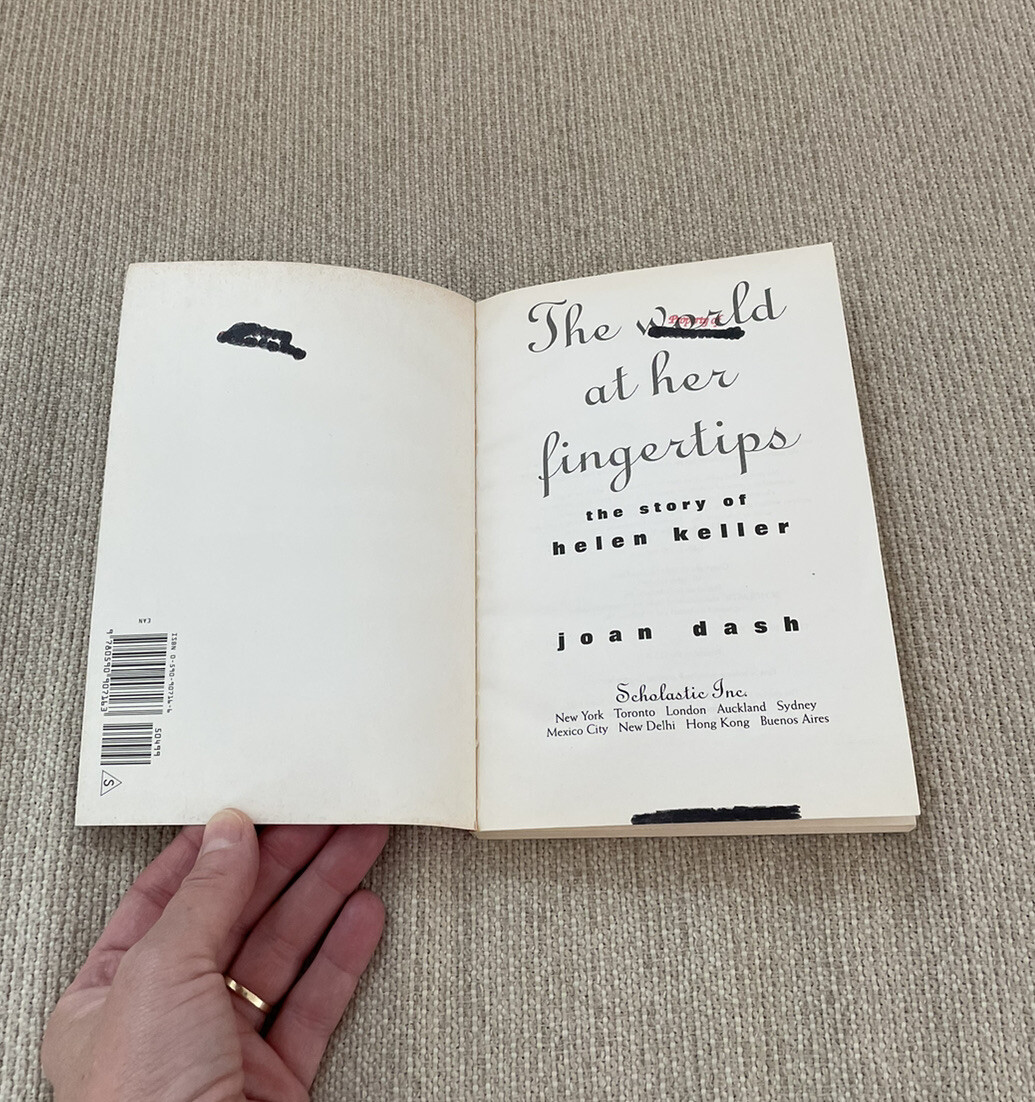 Helen Keller Annie Sullivan The World At Her Fingertips Dr. Bell books unit