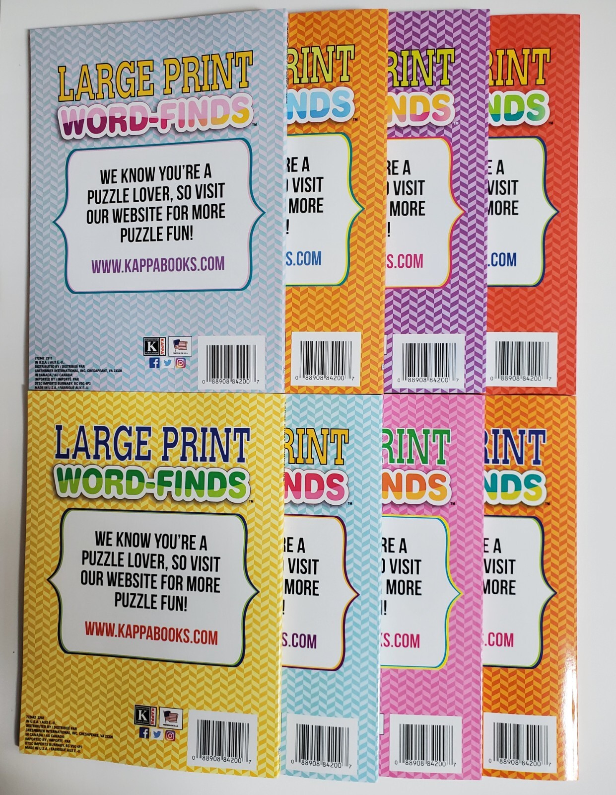 Large Print Word-Finds Puzzle Books Kappa Games,Search,Hunt~ Pick up to 30 Vols