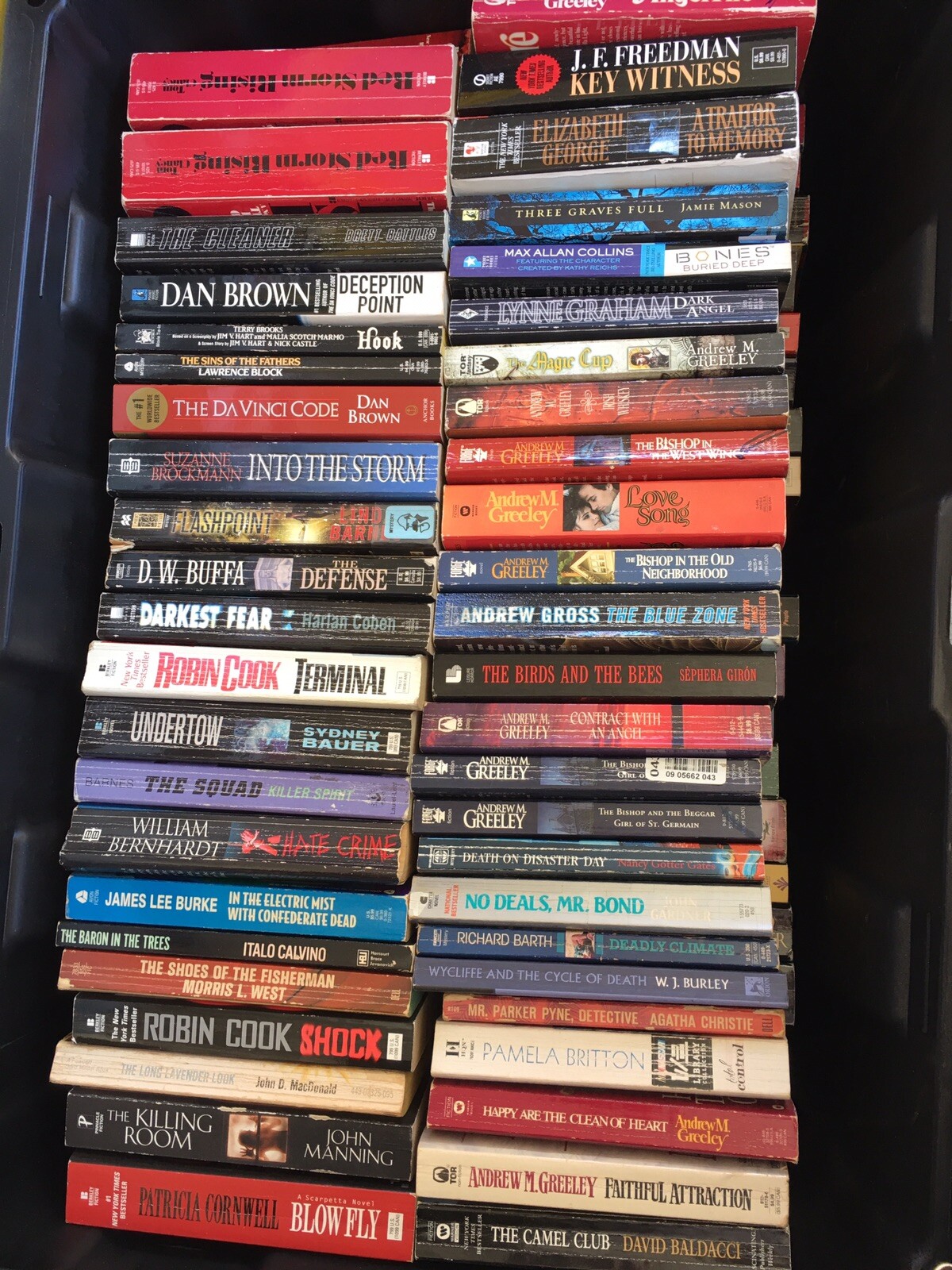 Mix Lot Of 10 Suspense Crime Mystery Thriller Fiction Paperback Books Random