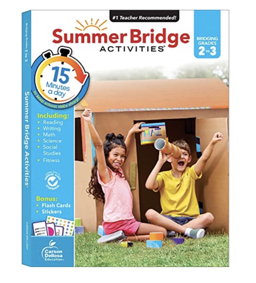 Summer Bridge Activities 2-3 Workbooks, Ages 7-8, All Subjects – NEW