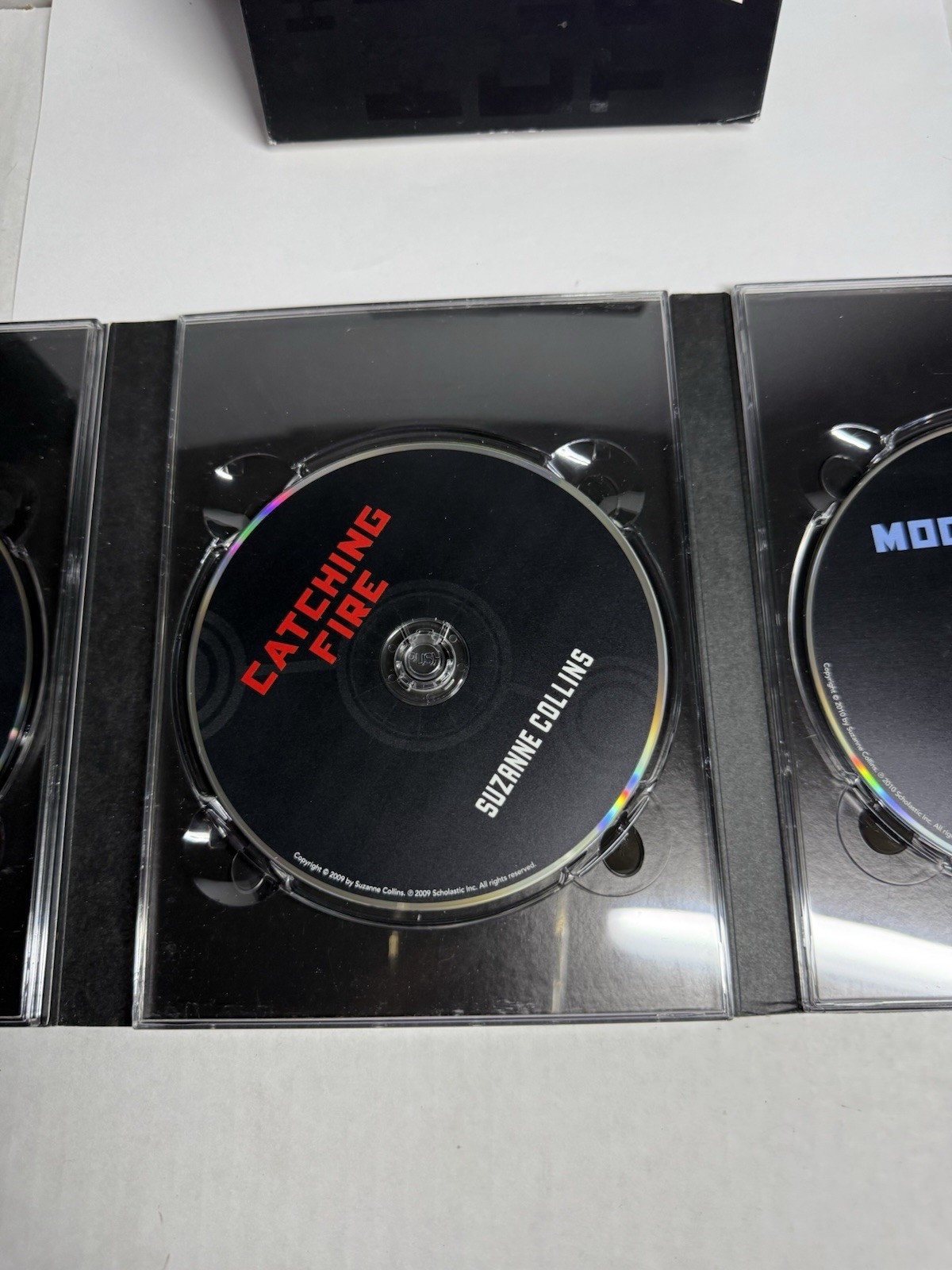 The Hunger Games Trilogy MP3 CDs Boxed Set & Stickers Suzanne Collins Audiobook