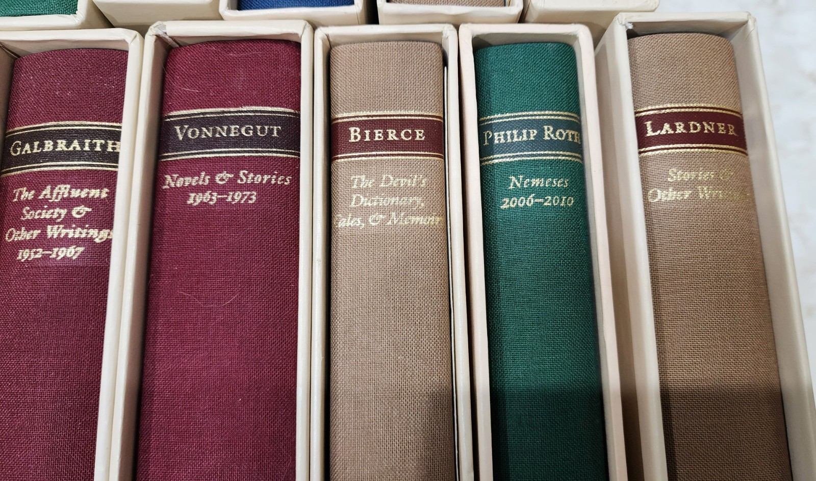 Lot of 15 – The Library Of America Hardcover with Slipcases – GOOD
