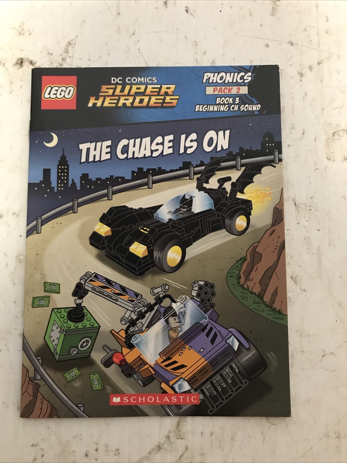 Lot Of 11 Scholastic Lego DC Phonics Pack 2 #1,2,3,4,5,6,7,8,10, WORKBOOK 1&2