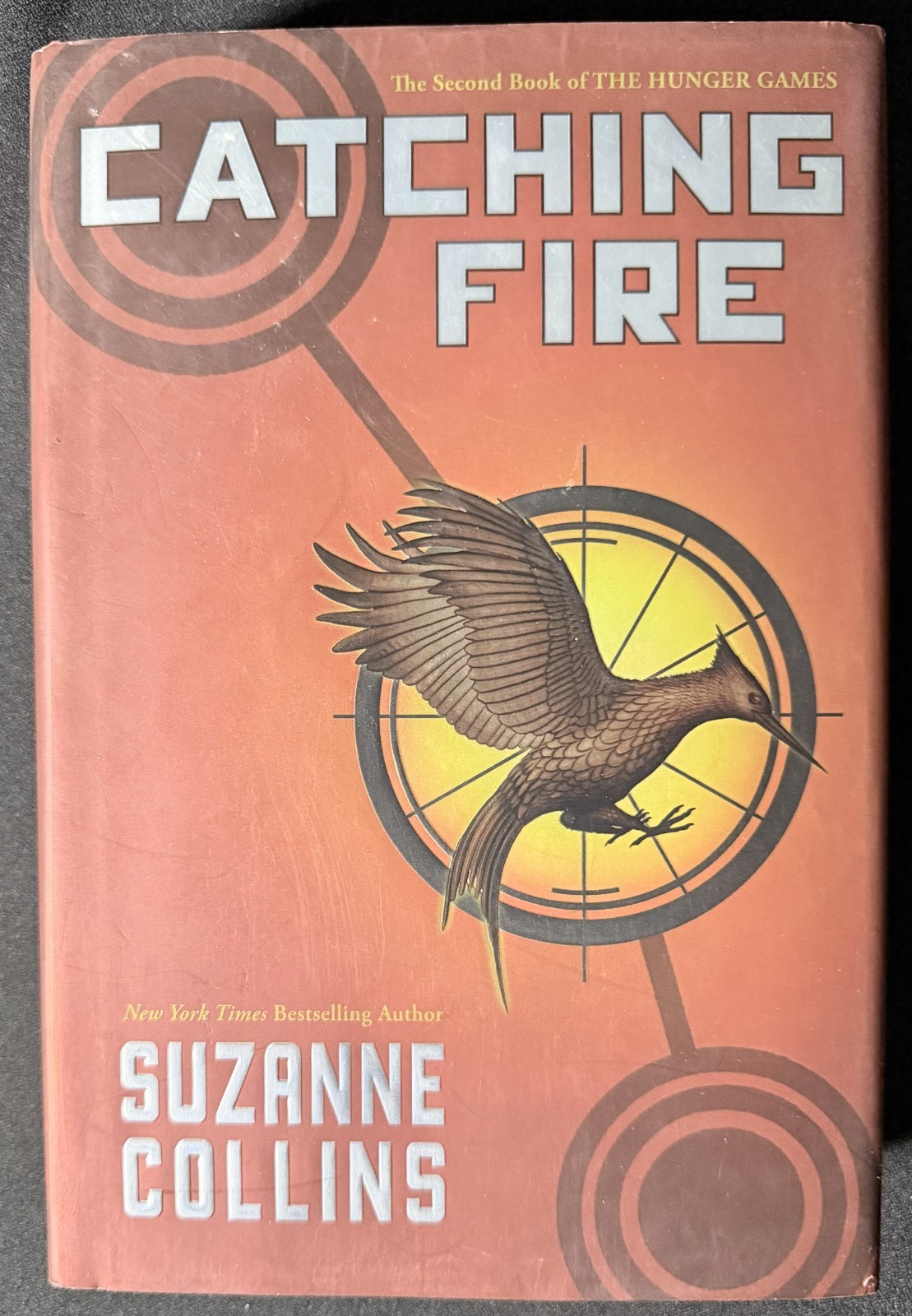 Catching Fire 2009 HC/DJ 1st/12th Suzanne Collins Hand-painted edge SIGNED VG+