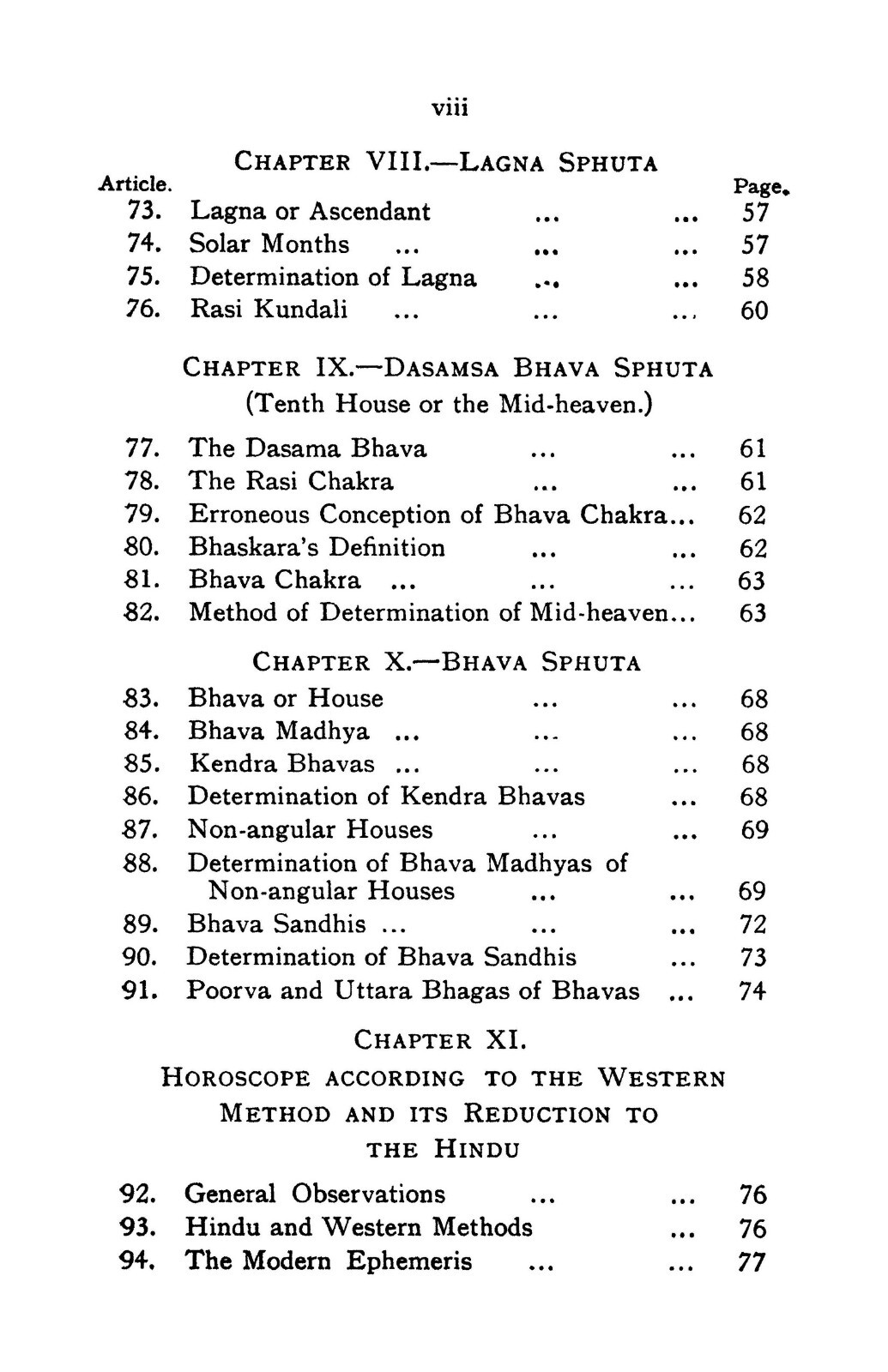 1935 A Manual Of Hindu Astrology 150 Pages