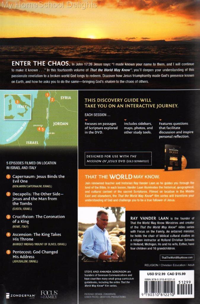 New MISSION OF JESUS That The World May Know #14 Study Pack DVD Discovery Guide