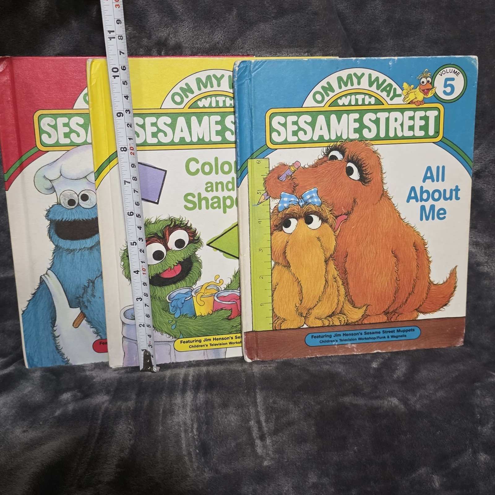 Vintage On My Way With Sesame Street Books Lot 5–7 Early Readers Funk & Wagnalls