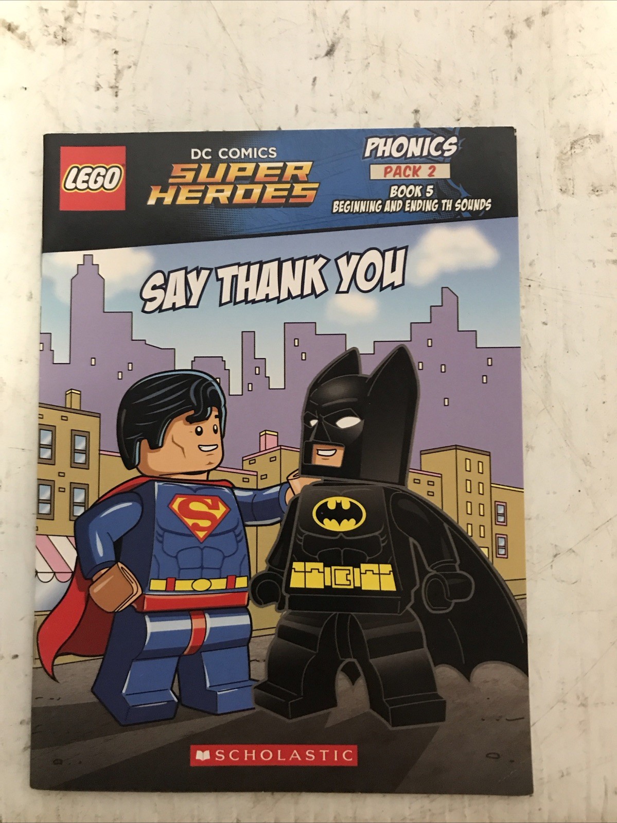 Lot Of 11 Scholastic Lego DC Phonics Pack 2 #1,2,3,4,5,6,7,8,10, WORKBOOK 1&2