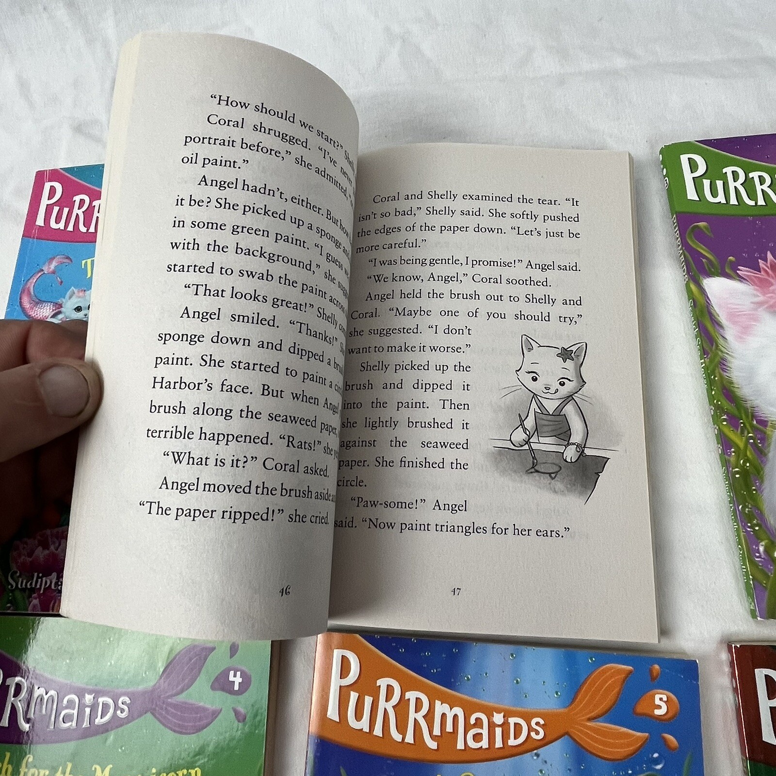Purrmaids Books 1,2,3,4,5,8 Kitten Stories Ages 6-9